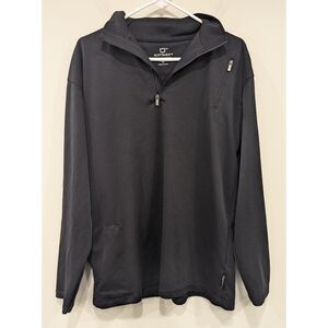 ScotteVest Black Quarter Zip Pullover Size Large
